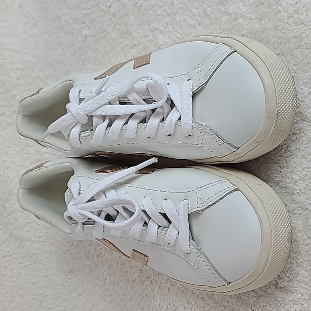 Veja ESPLAR LOGO LEATHER - WHITE / PLATINE 5 womens - Picture 5 of 7